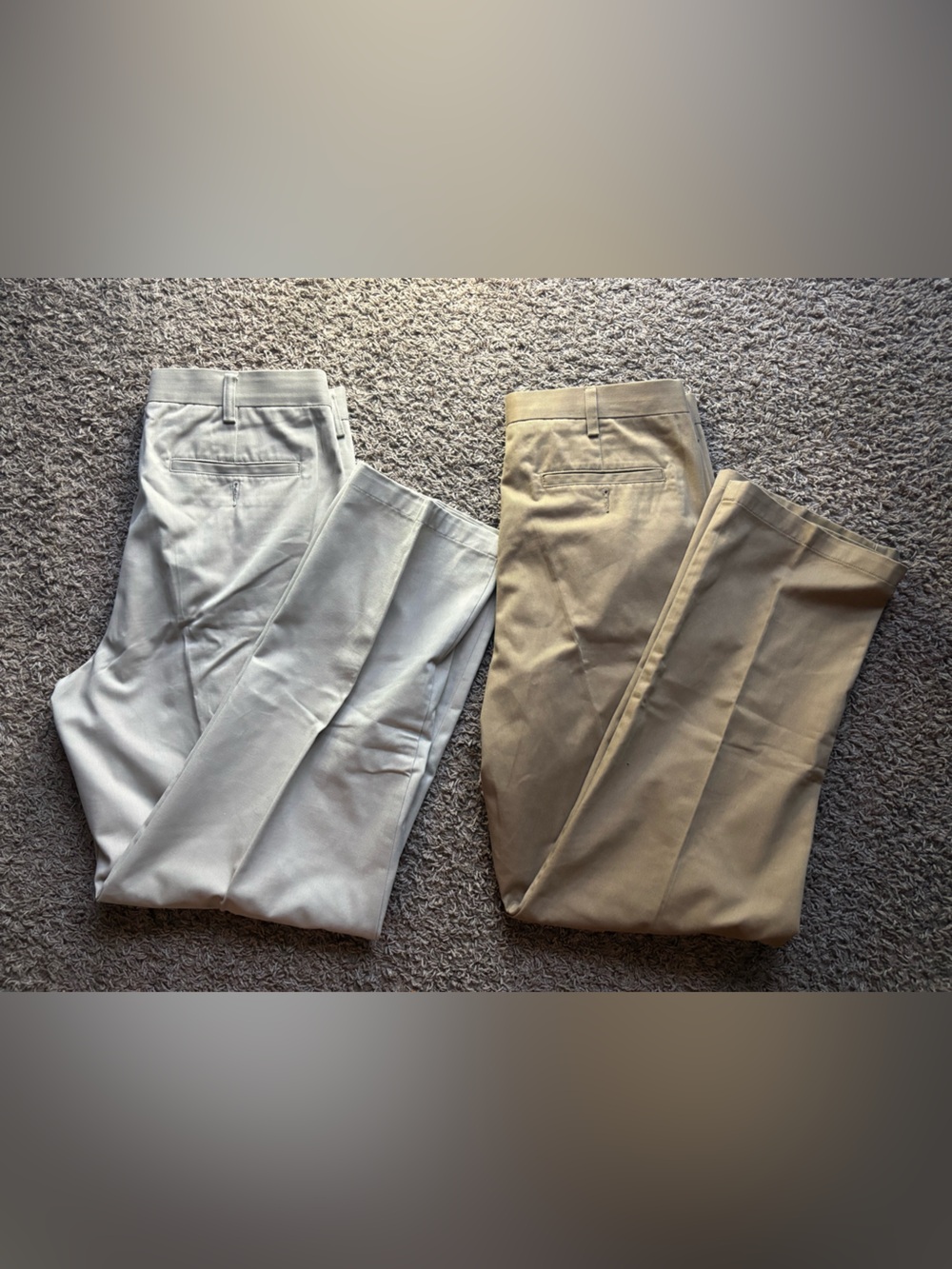 Lot of 2 croft & barrow Men's Chino Pants in Khaki